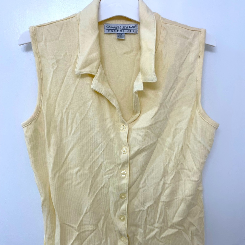 Collared tank top